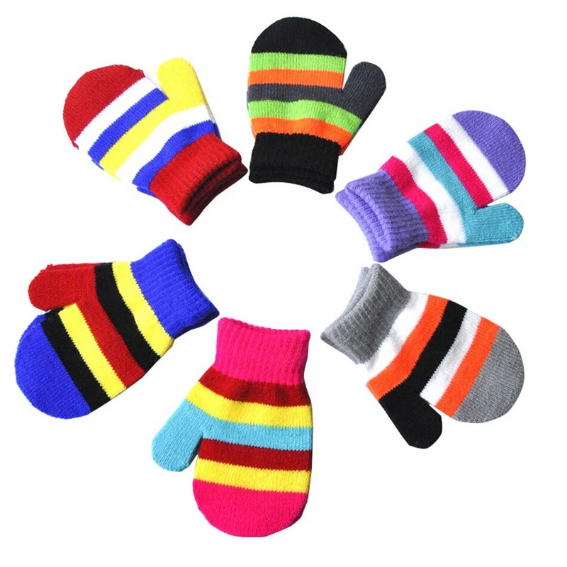 Warmom Toddler Magic Stretch Μαλακά πλεκτά γάντια μωρά αγόρια κορίτσια Χειμερινά γάντια μωρού Αξεσουάρ για νεογέννητα παιδικά γάντια για 1-4 ετών