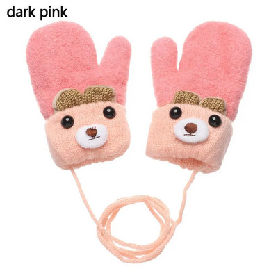 Iarna 0-3 ani Băieți Fete Bebeluși Nou-născut Copii Mănuși Mănuși tricotate Gros Călduț Drăguț Desen animat