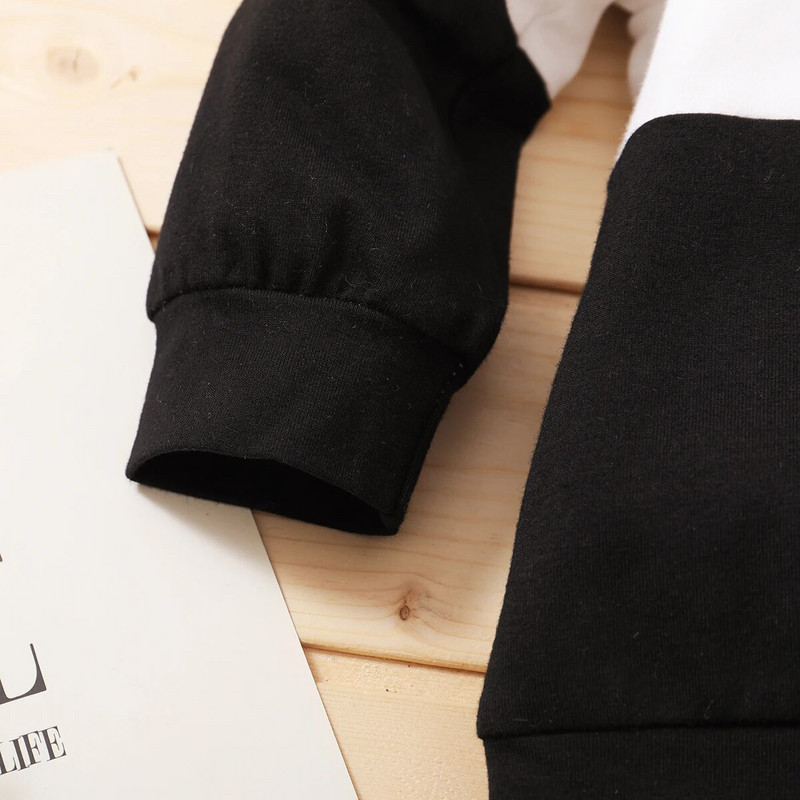 Σετ ρούχων για μωρά για μωρά 2 ΤΕΜ. Μακρυμάνικο, Color Block Top+Pant Fashion Ανοιξιάτικο και Φθινόπωρο Σετ αθλητικών ρούχων για 3-24 μήνες