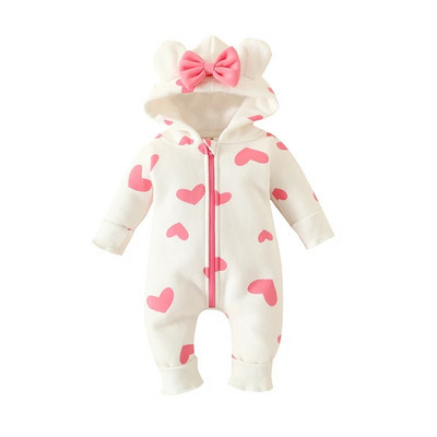 0-3Y Baby Fleece Ζεστές φόρμες για αγόρια κορίτσια Χειμερινά ρούχα νήπιο Animal Horn Hood Romper Εξωτερικά ρούχα για βρέφη υπέροχες χιονοφόρες