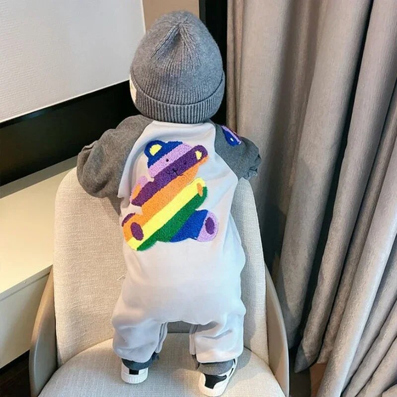 Žieminiai naujagimio drabužiai, pliušinis kombinezonas su užtrauktuku Mielas animacinis filmas kūdikiams berniukams mergaičių šliaužtinukai ilgomis rankovėmis, šiltas vaikiškas kombinezonas 0-12M ملابس