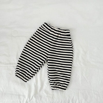 Pantaloni largi de toamnă pentru bebeluși, pantaloni casual cu dungi pentru fetiță, pantaloni sport din bumbac, haine pentru copii