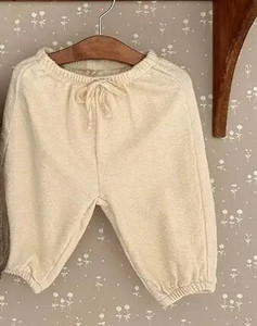 Toamna 2023, pantaloni largi pentru bebeluși, pantaloni casual, uni, pantaloni sport pentru copii mici, pantaloni harem din bumbac