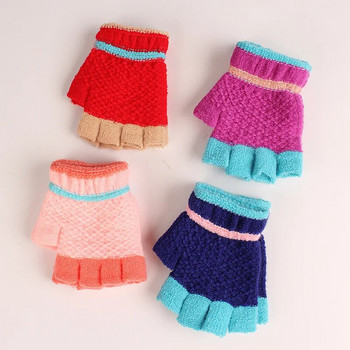 Нови детски ръкавици, зимни дебели детски ръкавици, топли, сладки анимационни плетени пръсти, момичета, момчета, плетени ръкавици, бебешки аксесоари