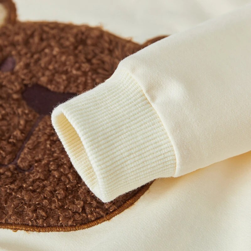 Suefunskry infant Baby 2 tk sügisrõivad pikkade varrukatega karu tikandiga pullover Topid ja taskupüksid soojad riided 0-3 aastat