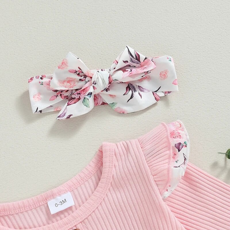 ma&baby 0-18M Νεογέννητο Βρέφος Κοριτσάκι Romper Χαριτωμένο λουλουδάτο στάμπα μακρυμάνικη φόρμα νήπιο Φθινοπωρινό Spirng Πλεκτά Ρούχα D05