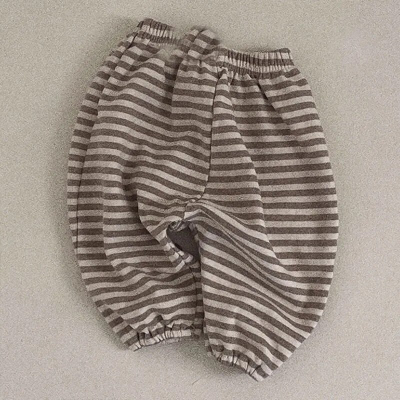 2023 Νέο Baby Casual Παντελόνι Άνοιξη Φθινόπωρο Παιδικά Casual Παντελόνια Βρεφικά Μικρά Ριγέ Παντελόνια Βαμβακερά Φαρδιά Παντελόνια Χαρέμι για αγόρι