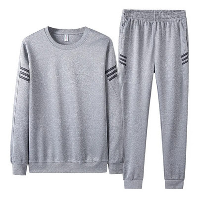 Costum din trei piese pentru bărbați la modă, toamnă și iarnă, noua versiune coreeană, costum de pulover, costum sport ocazional, hanorac