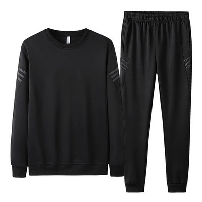 Costum din trei piese pentru bărbați la modă, toamnă și iarnă, noua versiune coreeană, costum de pulover, costum sport ocazional, hanorac