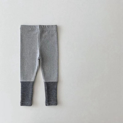 Pantaloni pentru bebeluși nou-născut 0-3 ani fete cu talie elastică patchwork jambiere pantaloni lungi din bumbac pentru copii mici haine de toamnă