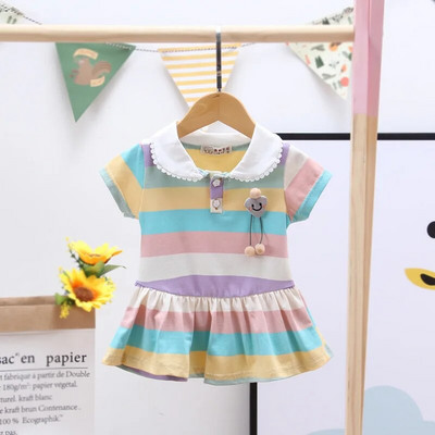 DIIMUU Copii Fete Imbracaminte Moda Maneca lunga Fata Rochii de primavara Flori dragute Rochie pentru copii Costum 6 12 18 24 Luni