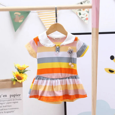 DIIMUU Copii Fete Imbracaminte Moda Maneca lunga Fata Rochii de primavara Flori dragute Rochie pentru copii Costum 6 12 18 24 Luni