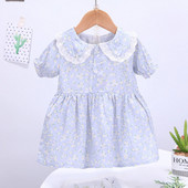 DIIMUU Βρεφικά ρούχα για μικρά παιδιά Παιδικά καθημερινά φορέματα Χαριτωμένα βρεφικά κοντομάνικα μπλουζάκια καλοκαιρινής μόδας για παιδιά