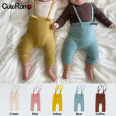 5 culori pantaloni pentru bebeluși din bumbac cu bretele lungimi reglabile pentru copii, băieți, fete, pantaloni pentru copii, haine pentru copii mici, îmbrăcăminte pentru fete