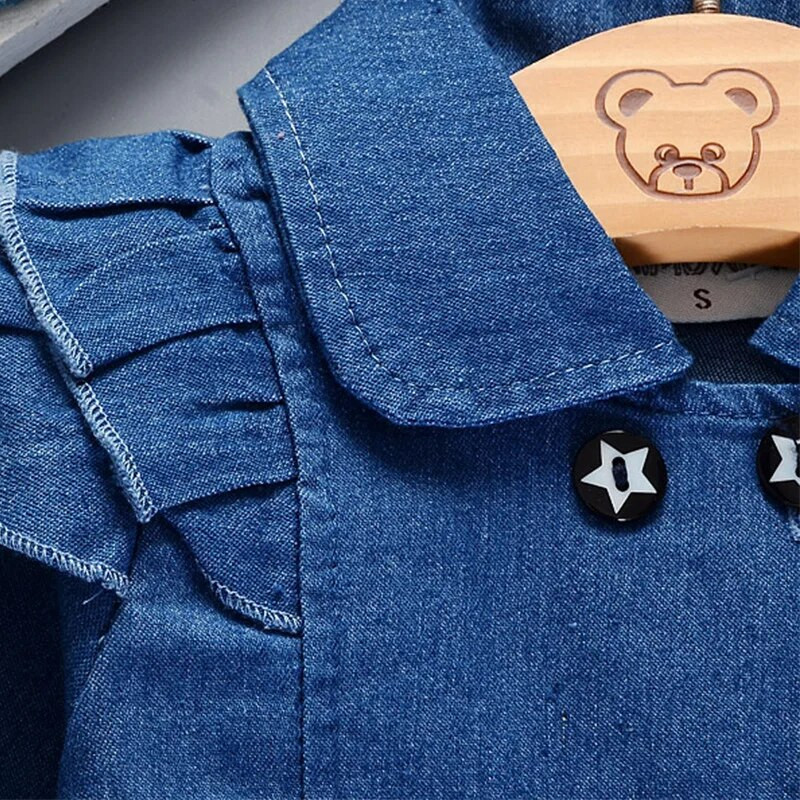 DIIMUU Sügismood Beebidele Tüdrukutele Riided Teksakleit Allakrae Laste Rõivad Armastustaskud Vabaaja pestud topid imikutele