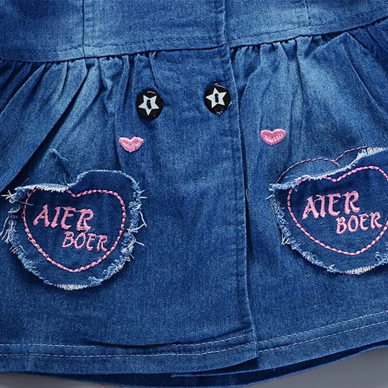 DIIMUU Sügismood Beebidele Tüdrukutele Riided Teksakleit Allakrae Laste Rõivad Armastustaskud Vabaaja pestud topid imikutele