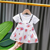 DIIMUU 0-3 ετών Καλοκαιρινό μωρό κορίτσια Ρούχα Βρεφικά καθημερινά μπλουζάκια Παιδικά κοντομάνικα Μόδα από βαμβακερό μείγμα