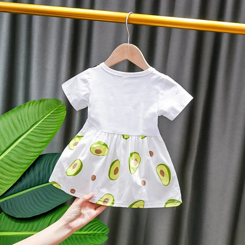 DIIMUU 0-3 ετών Καλοκαιρινό μωρό κορίτσια Ρούχα Βρεφικά καθημερινά μπλουζάκια Παιδικά κοντομάνικα Μόδα από βαμβακερό μείγμα