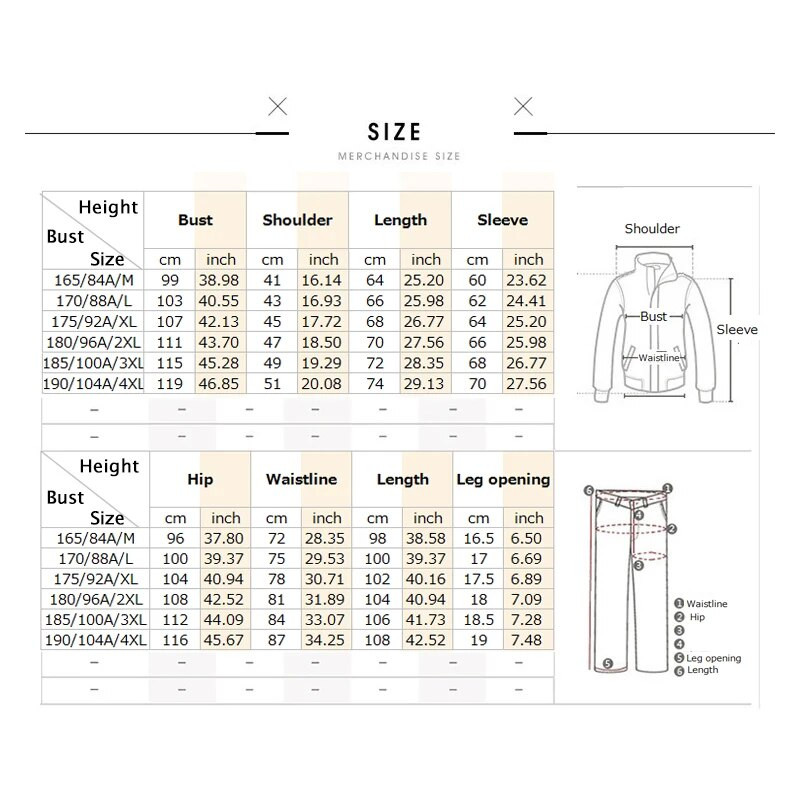 Meeste ühevärviline püstkrae vabaaja pikkade varrukatega tõmblukuga mantel Spordimantel + püksid, kostüüm välijooksuspordiriided M-4XL