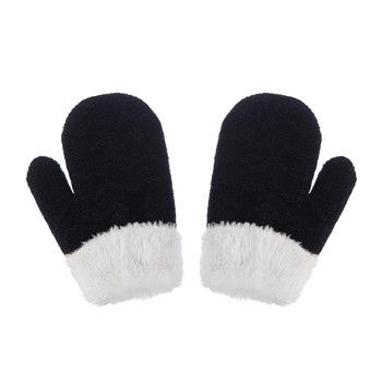 Χειμερινά μασίφ Πλεκτά Γάντια Fleece Παιδικά Γάντια Χειμερινά Γάντια Χιονιού Γάντια Νήπιο Για Κορίτσια Ζεστά μωρά Αγόρια Παιδικά Γάντια Γάντια