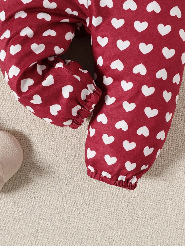 3 bucăți de primăvară și toamnă din bumbac nou-născut fetiță târât haine 0-12 luni dragoste model pantaloni imprimați set de îmbrăcăminte pentru bebeluși