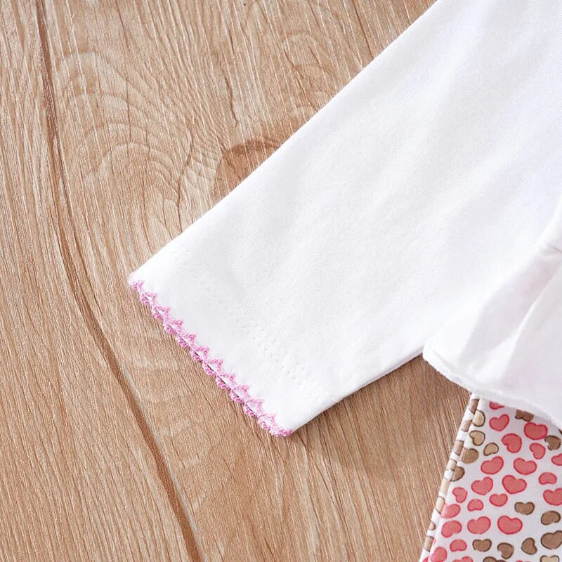 Body cu mânecă lungă confortabil din bumbac, cu imprimeu animal, pentru băieți și fete de primăvară și toamnă