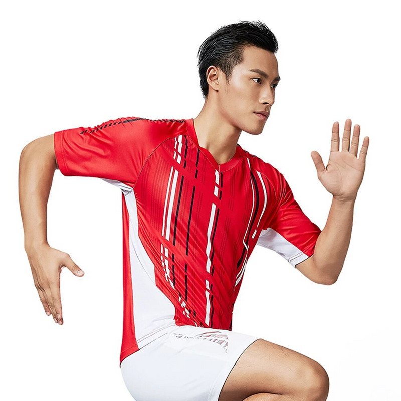 Îmbrăcăminte sport cu mânecă scurtă, uscare rapidă, costum scurt de badminton, îmbrăcăminte sportivă de fitness, îmbrăcăminte de competiție, îmbrăcăminte supradimensionată, Xs-6Xl, pentru antrenament