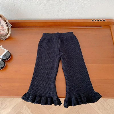 Tüdrukute puuvillased kootud püksid talvepehmed soojad beebipüksid, sügispüksid, sügispüksid, 1,2,3,4,5 aasta pikkused püksid lastele