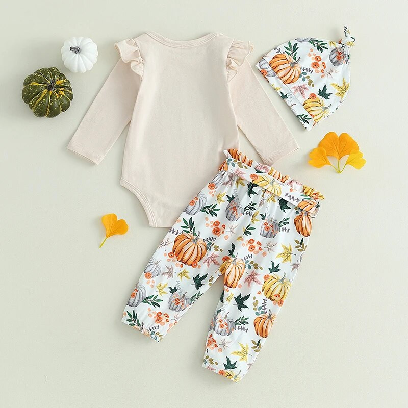 Suefunskry Baby 3 tk Halloweeni komplektid, pikkade varrukatega püksid + vööpüksid + mütsikomplekt vastsündinu riided 0-18 kuud