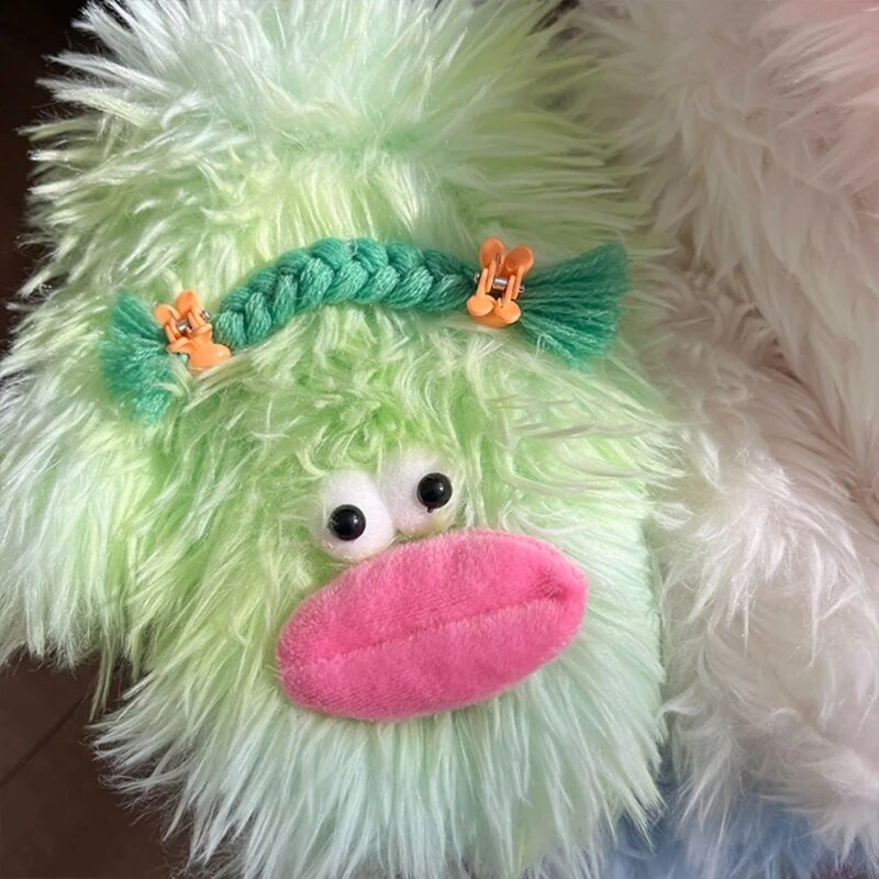 Mănuși cu desene animate de pluș Mănuși pentru animale de pluș lucrate manual, cu degete pline, mănuși moi, calde de iarnă, pentru copii, fete