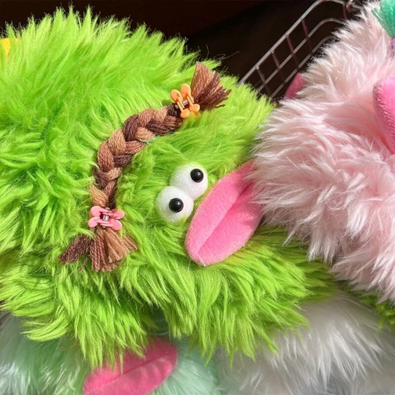 Mănuși cu desene animate de pluș Mănuși pentru animale de pluș lucrate manual, cu degete pline, mănuși moi, calde de iarnă, pentru copii, fete