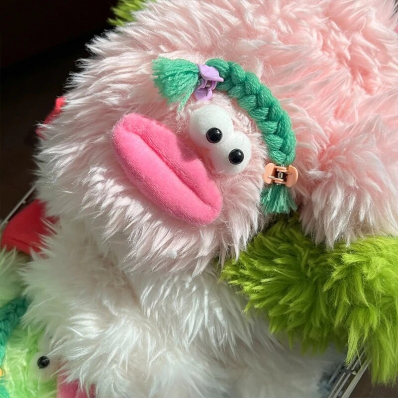 Mănuși cu desene animate de pluș Mănuși pentru animale de pluș lucrate manual, cu degete pline, mănuși moi, calde de iarnă, pentru copii, fete