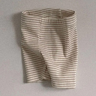 Vară 2023, pantaloni scurți cu dungi pentru bebeluși, pantaloni scurți cu nervuri pentru sugari, pantaloni de siguranță pentru copii, jambiere pentru copii mici