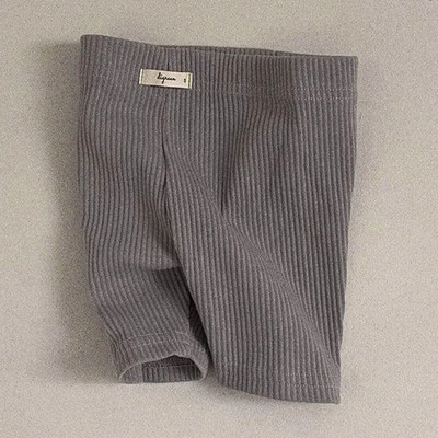 Vară 2023, pantaloni scurți cu dungi pentru bebeluși, pantaloni scurți cu nervuri pentru sugari, pantaloni de siguranță pentru copii, jambiere pentru copii mici