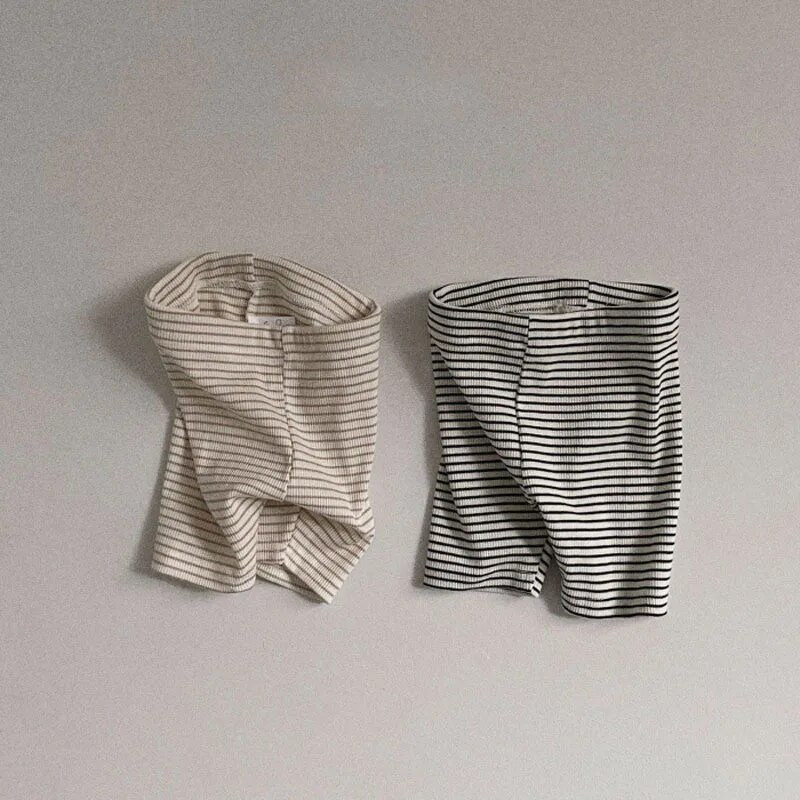 Καλοκαίρι 2023 Νέο μωρό ριγέ σορτς Βαμβακερό βρεφικό σορτς με ραβδώσεις απλό παιδικό κοριτσάκι κολάν Παντελόνι ασφαλείας Παιδικά ρούχα