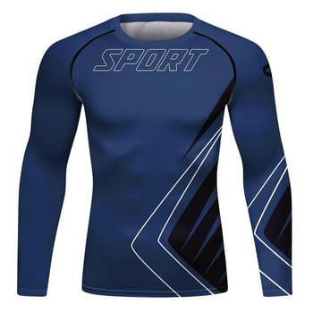 Σετ 4 τεμαχίων Rash Guard Ανδρικά Αθλητικό στυλ συμπίεσης γρήγορου στεγνώματος Ανδρικά ποδηλασία τρέξιμο γυμναστήριο Αθλητισμός γυμναστικής για άνδρες