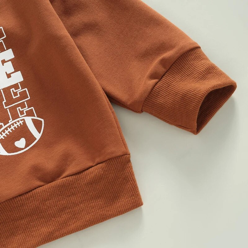 Βρεφικά μωρά κορίτσια αγόρια casual πουλόβερ μακριά μανίκια με στρογγυλή λαιμόκοψη τύπωμα με ραβδώσεις μανσέτες φούτερ Φθινοπωρινά ρούχα