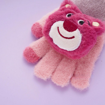 0-2 χρονών χαριτωμένο αρκουδάκι ζεστά γάντια νεογέννητο αγοράκι και κοριτσάκι Γάντια κινουμένων σχεδίων χειμερινής ημέρας βελούδινα πολλά γάντια αξεσουάρ για παιδιά