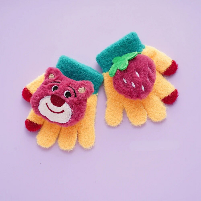 0-2 χρονών χαριτωμένο αρκουδάκι ζεστά γάντια νεογέννητο αγοράκι και κοριτσάκι Γάντια κινουμένων σχεδίων χειμερινής ημέρας βελούδινα πολλά γάντια αξεσουάρ για παιδιά
