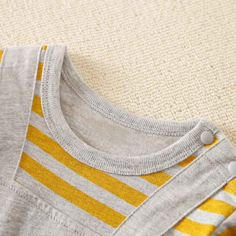 Kevadine ja sügisene poiste ja tüdrukute armas multikas dinosaurus, 3D tikandiga puuvillane mugav pikkade varrukatega beebibody