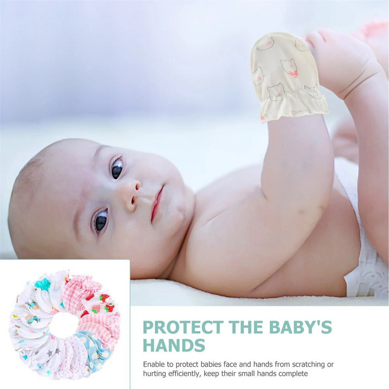 8 τμχ Γάντια Νεογέννητα Βαμβακερά Προμήθειες Χωρίς γρατσουνιές Βρεφικά Γάντια Χεριών Αντιχαρακτηριστικά Βρεφικά Προστατευτικά Παιδιά Παιδί