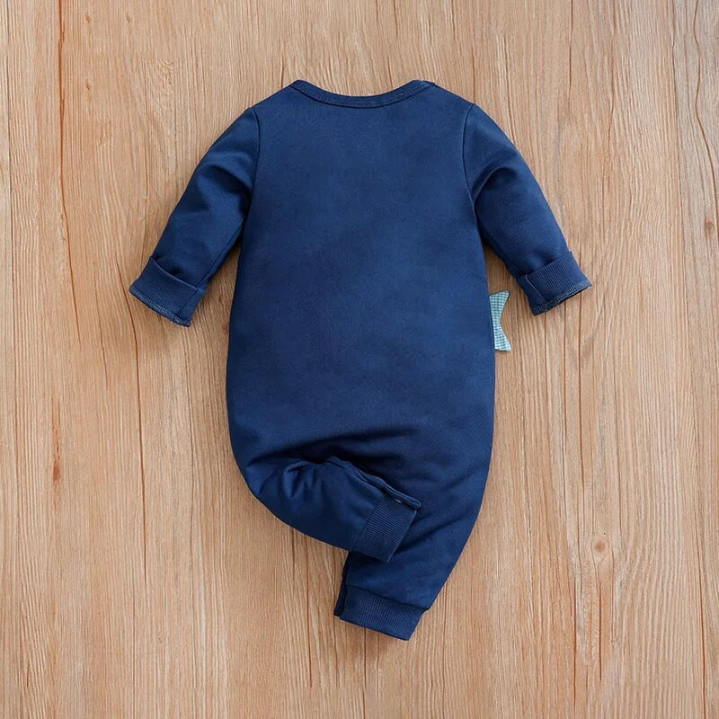 Άνοιξη και φθινόπωρο Μακρυμάνικο κινούμενο σχέδιο φάλαινας για αγόρια και κορίτσια, πουλόβερ υφασμάτινο φορμάκι για μωρά