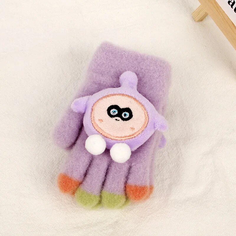 0-3 ani drăguță păpușă de desene animate mănuși de iarnă pentru bebeluși mănuși calde pentru copii mănuși băieți fete mănuși pentru copii lucruri calde