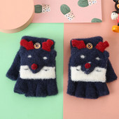 Zimske rukavice s crtanim filmovima Mala djeca Dječaci Djevojčice Meke tople vunene rukavice Božićne dječje termo pletene rukavice dječje rukavice