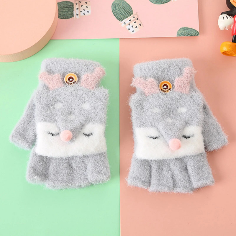 Zimske rukavice s crtanim filmovima Mala djeca Dječaci Djevojčice Meke tople vunene rukavice Božićne dječje termo pletene rukavice dječje rukavice