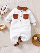 Μακρυμάνικο φορμάκι με λαιμόκοψη για βρέφη/νήπια