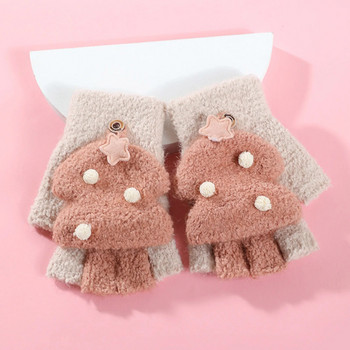Χειμερινά γάντια Μόδα Παιδιά Παιδιά Αγόρια Κορίτσια Μαλακά ζεστά μάλλινα γάντια Παιδιά Χριστουγεννιάτικα θερμικά πλεκτά γάντια рукавиці дитячі зимові