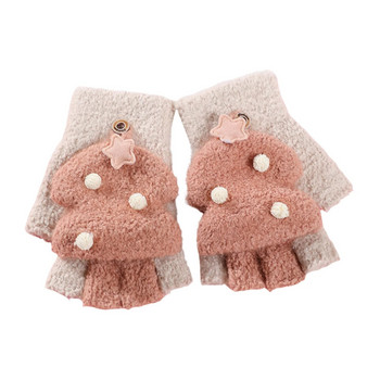 Χειμερινά γάντια Μόδα Παιδιά Παιδιά Αγόρια Κορίτσια Μαλακά ζεστά μάλλινα γάντια Παιδιά Χριστουγεννιάτικα θερμικά πλεκτά γάντια рукавиці дитячі зимові
