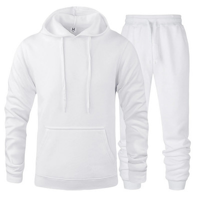 2023 Reducere de primăvară pentru bărbați Sport și petrecere a timpului liber Joggeri Costume de transpirație Hanorace + Pantaloni Costum Hanorac Set de îmbrăcăminte sport 2 buc.