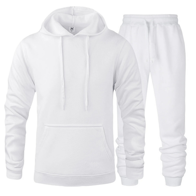 2023 Reducere de primăvară pentru bărbați Sport și petrecere a timpului liber Joggeri Costume de transpirație Hanorace + Pantaloni Costum Hanorac Set de îmbrăcăminte sport 2 buc.